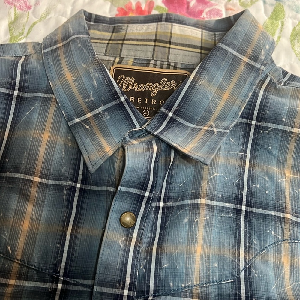 Men wrangler retro short sleeve shirt